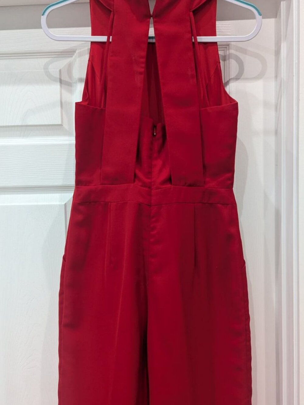 Adelyn Rae Red Wide Leg Jumpsuit Size Small - Picture 3 of 5